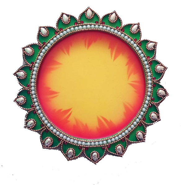 pooja-thali-flower-shape-organge-color-399