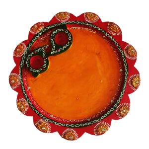 round pooja thali