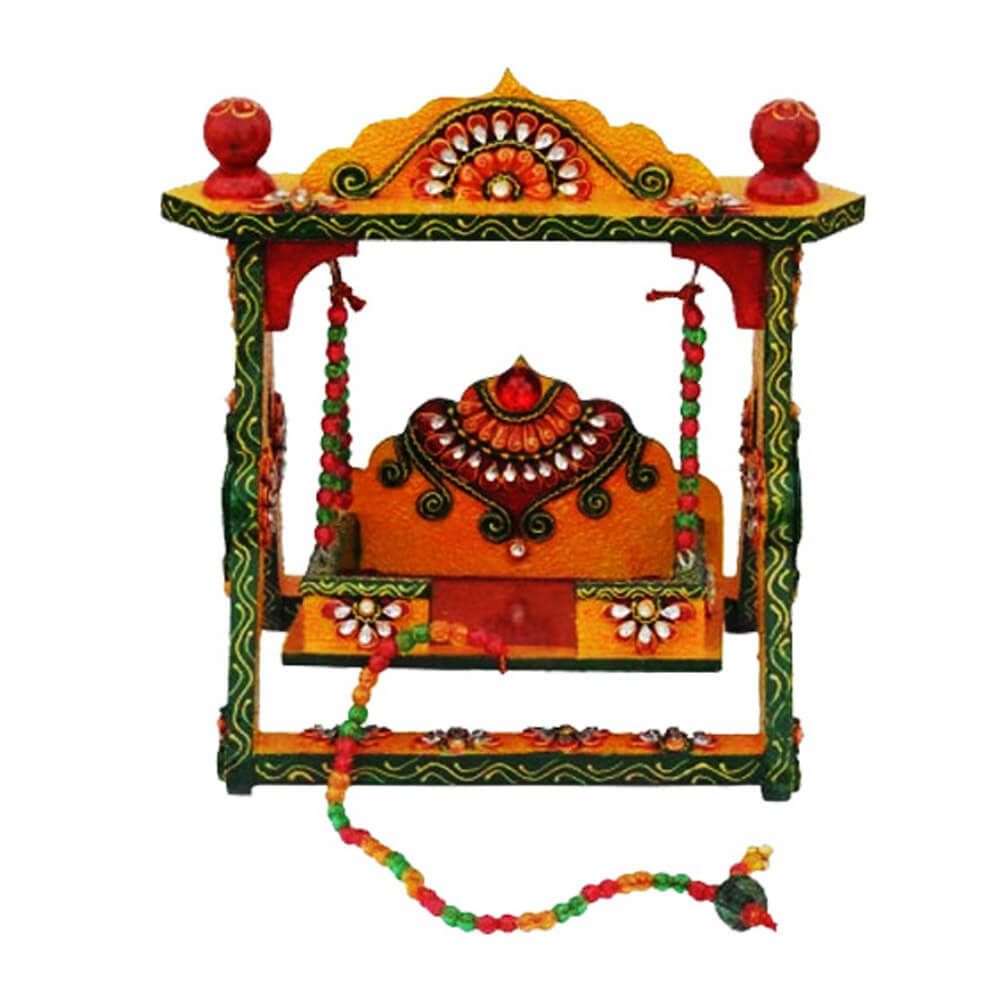 Sanskritihandicraft Wooden laddu gopal jhula : Specializes Crafts ...